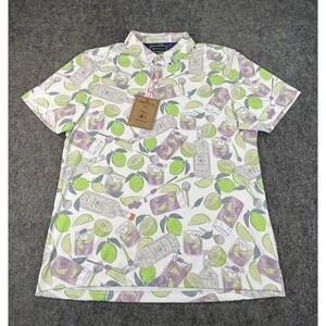William Murray Tito's Vodka Transfusion Golf AOP Polo Shirt Mens Large - NWT